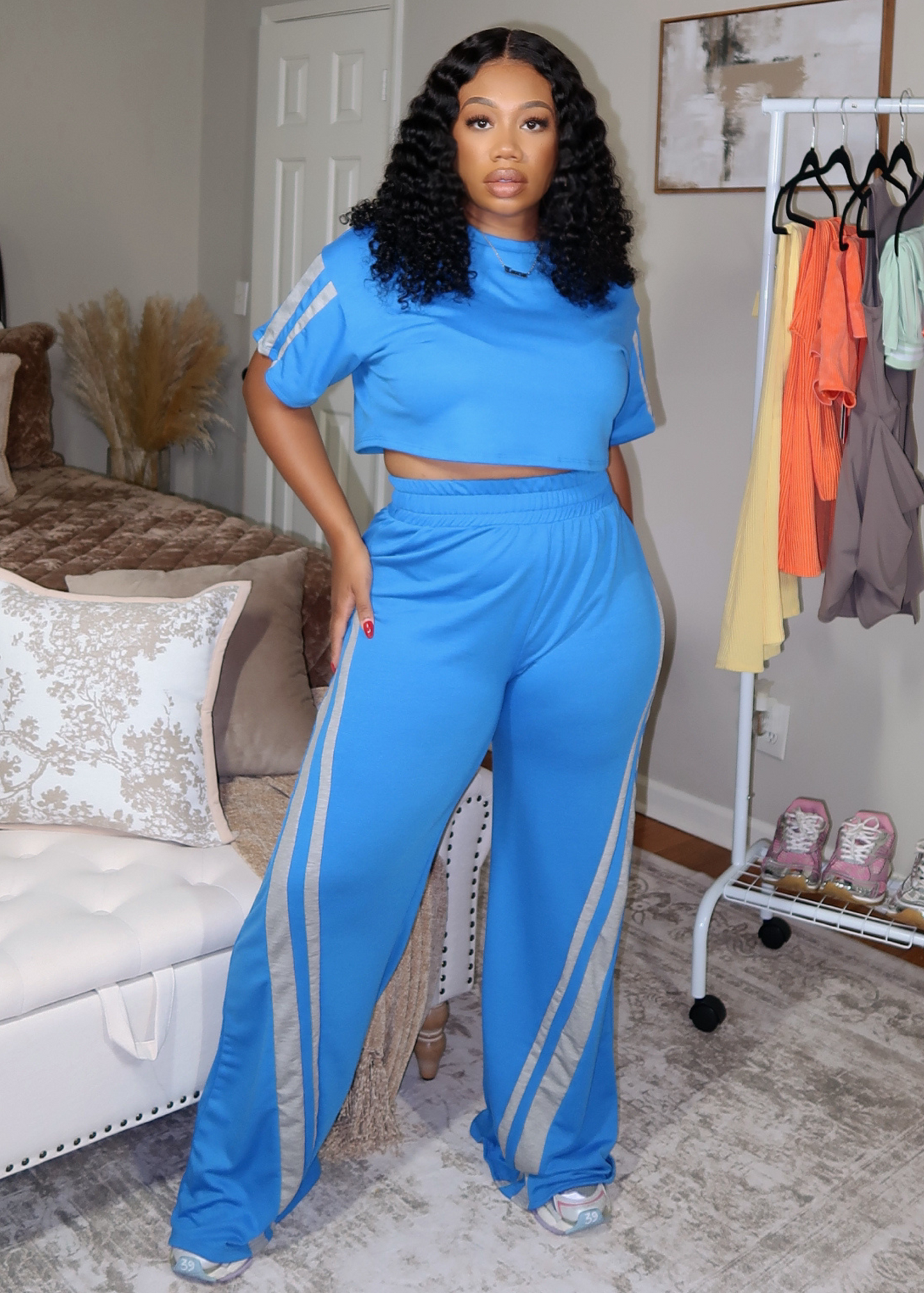 Jet Setter Active wide pants set