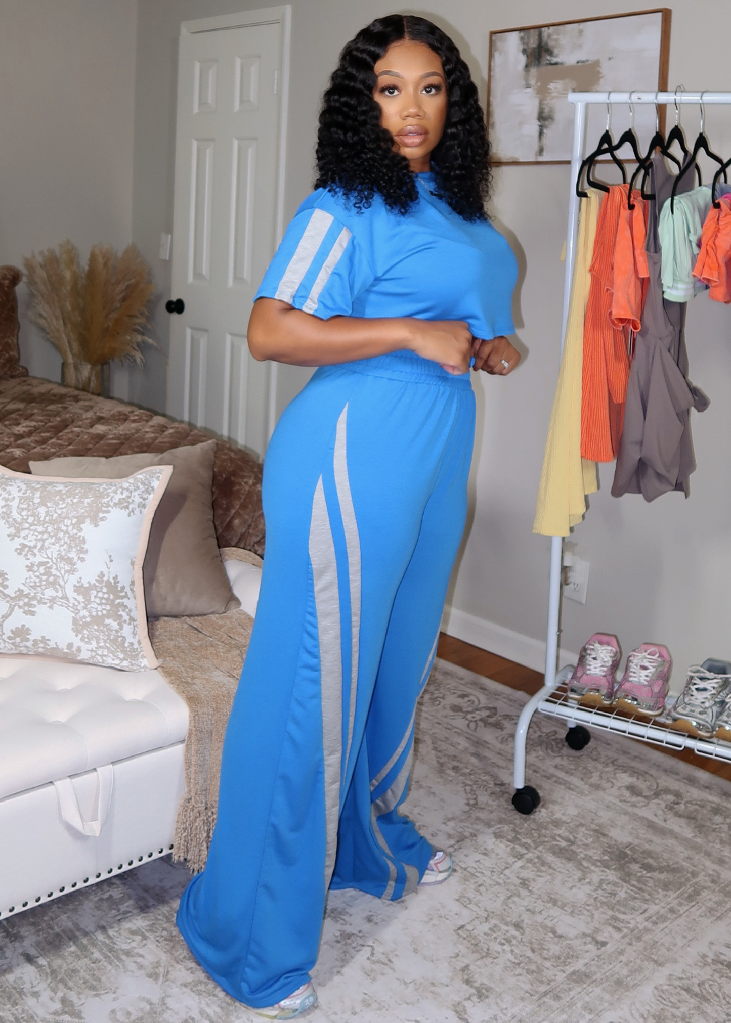Jet Setter Active wide pants set